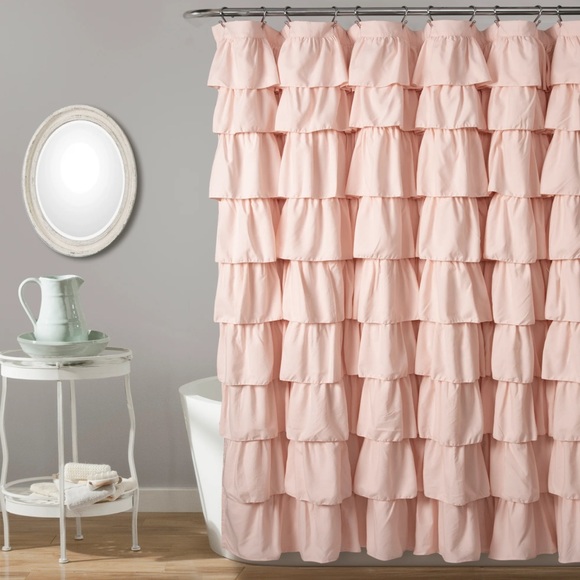 Lush Decor Ruffle Shower Curtain - Picture 4 of 5